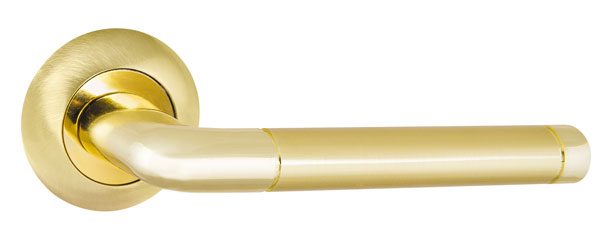 Ручка раздельная REX TL SG/GP-4 матовое золото/золото 105 мм